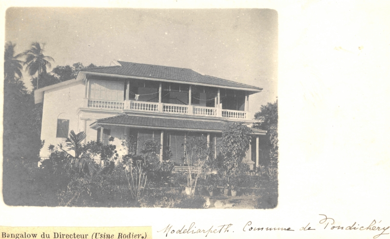 12-03 - Pondichery (environs) - maison du directeur de l'usine Rodier